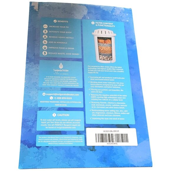 Glass Alkaline Water Pitcher By Invigorated Water 3.5L pH Restore Alkalize Ioniz - Picture 3 of 7